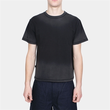 Alis Torey Cropped T-shirt w/Print Faded Black